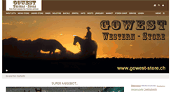 Desktop Screenshot of gowest-store.ch